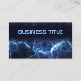 Electric Lightning Electrician Business Card Visitenkarte