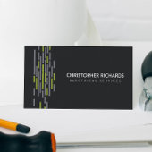 Electric Lights Green Electrician Business Card Visitenkarte