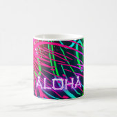 Electric Luau Tropical Night Neon Aloha Paradise Kaffeetasse (Mittel)