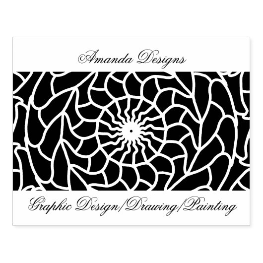 Electric Mandala Gummistempel (Prägung)