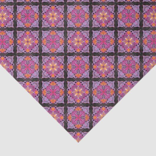 Electric Mandala Seidenpapier (Detail)