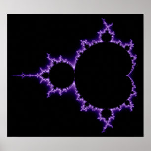 Electric Mandelbrot Set Poster