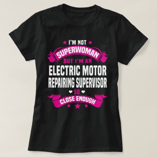 Electric Motor Repairing Supervisor T-Shirt (Design vorne)