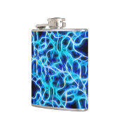 Electric Neon Blue Tesla Coil Lightning Flachmann (Links)