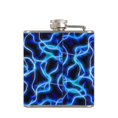 Electric Neon Blue Tesla Coil Lightning Flachmann (Rückseite)