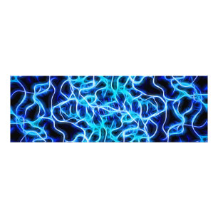 Electric Neon Blue Tesla Coil Lightning Fotodruck