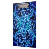 Electric Neon Blue Tesla Coil Lightning Klemmbrett (Links)