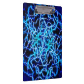 Electric Neon Blue Tesla Coil Lightning Klemmbrett (Rechts)