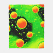 Electric Neon Bubble Dance Fleecedecke (Vorderseite)