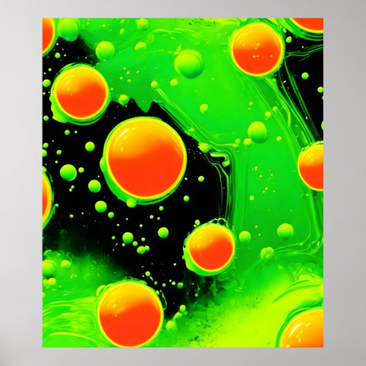 Electric Neon Bubble Dance Poster (Vorne)