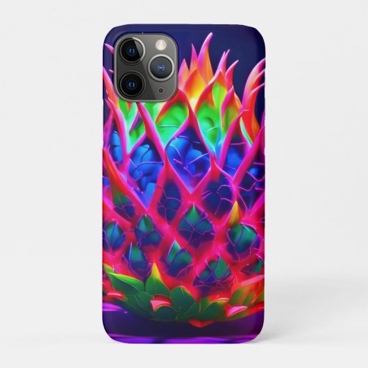 Electric Neon Dragon Fruit Case-Mate iPhone Hülle (Rückseite)