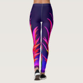 Electric Neon Dragon Fruit Leggings (Rückseite)