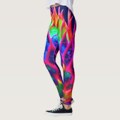 Electric Neon Dragon Fruit Leggings (Links)