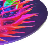 Electric Neon Dragon Fruit Schneidebrett (Ecke)