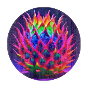 Electric Neon Dragon Fruit Schneidebrett