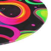 Electric Neon Liquid Spritzer Schneidebrett (Ecke)