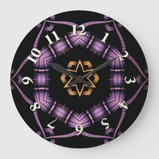 Electric North Star Große Wanduhr (Vorderseite)