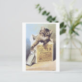 Electric Oil Kitten Trading Card Postkarte (Stehend Vorderseite)