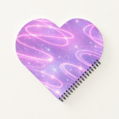 Electric pink neon scribbles AI art  Notizblock (Rückseite)