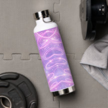 Electric pink neon scribbles AI art 