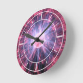 Electric Plasma Runde Wanduhr (Winkel)