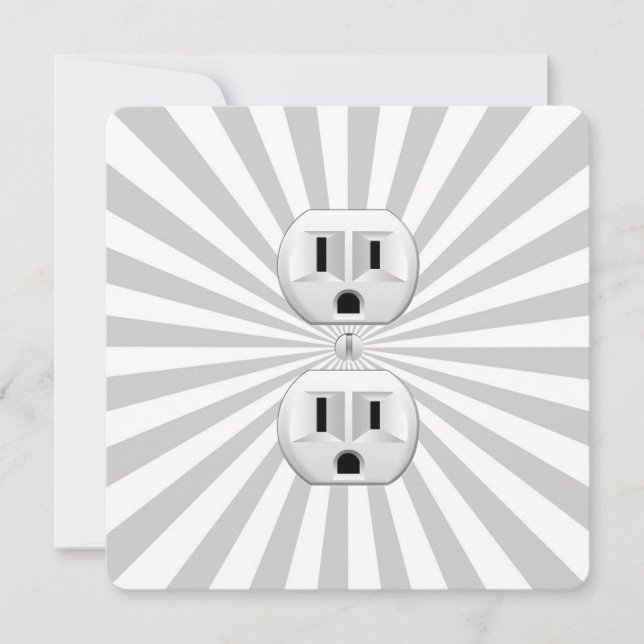 Electric Plug Wall Outlet Fun Customize This! (Vorderseite)