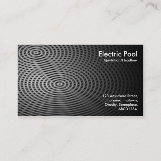 Electric Pool 02 Visitenkarte (Vorderseite)