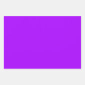 Electric Psychedelic Lila Solid Color Geschenkpapier Set (Vorderseite 2)