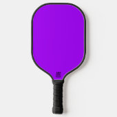 Electric Psychedelic Lila Solid Color Pickleball Schläger (Rückseite)