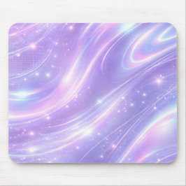 Electric purple neon patterns AI art  Mousepad