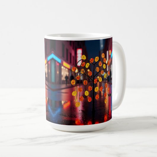 Electric Rainfall Nightscape Kaffeetasse (VorderseiteRechts)
