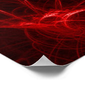 Electric Red Picture Poster (Ecke)