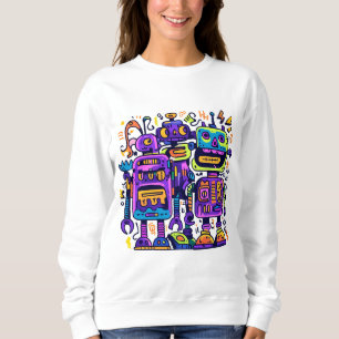 Electric Robot Squad – Kapuzenpullover für Erwachs Sweatshirt