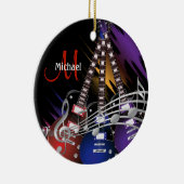 Electric Rock Gitarre 🎸 Musikdesign Keramik Ornament (Rechts)