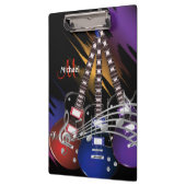 Electric Rock Guitar Music - Personalisieren Klemmbrett (Links)