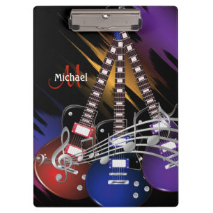 Electric Rock Guitar Music - Personalisieren Klemmbrett