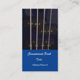 Electric Rock Guitar Visitenkarte