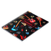 Electric Rock Guitars Notizblock (Linke Seite)