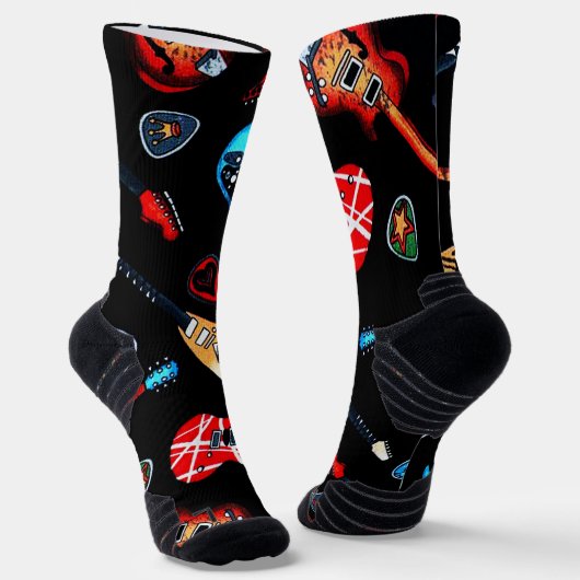 Electric Rock Guitars Socken (Gewinkelt)