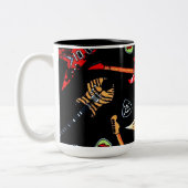 Electric Rock Guitars Zweifarbige Tasse (Links)