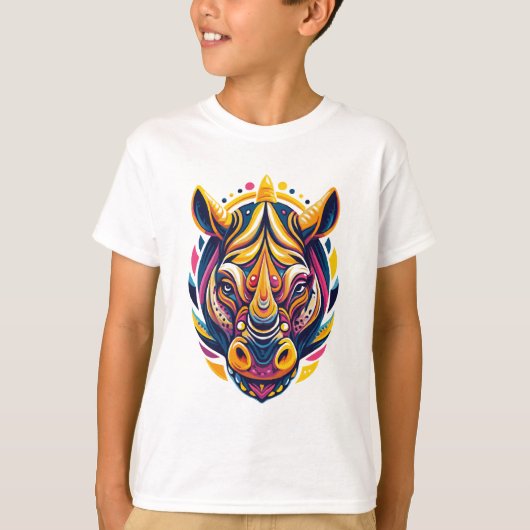 Electric Safari Rhino T-Shirt (Vorderseite)