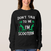 Electric Scooter Driving E Scooter Sweatshirt (Vorderseite)