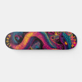 Electric Serpent Graffiti Art - Limited Edition Skateboard (Horizontal)