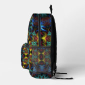 Electric Shaman Blue Mandala Lace Bedruckter Rucksack (Rechts)