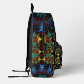 Electric Shaman Blue Mandala Lace Bedruckter Rucksack (Links)