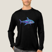 Electric Shark Tri-Blend Shirt (Vorderseite)