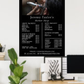 Electric Shave, Men Barbers Price List Poster (Heimbüro)