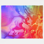 Electric Spectrum in Motion Fleecedecke (Vorderseite (Horizontal))