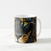 Electric Thunder Lion Coffee Mug Kaffeetasse (VorderseiteRechts)
