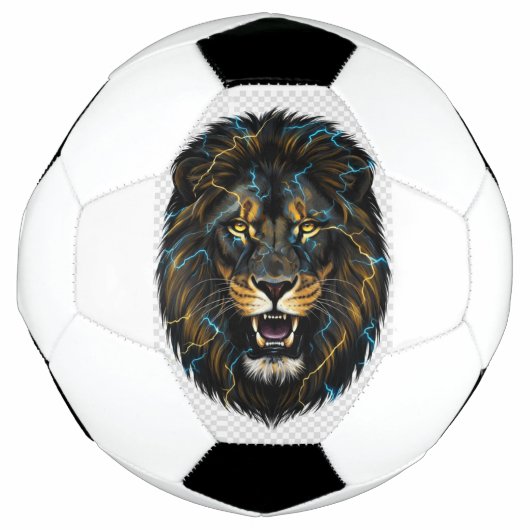 Electric Thunder Lion Soccer Ball (Vorderseite)